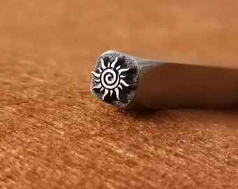 Solros/solblommor blommor stålstansar smycken metall, läder stämplingsverktyg armband gör-det-själv hantverksverktyg, smyckestillverkning för present