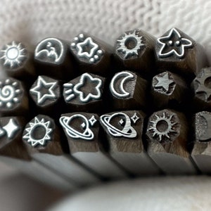 Zon/Maan/Ster Staal Stoten Sieraden Metaal, leer Stempelen Gereedschap Armband DIY Craft Tool, sieraden maken voor cadeau