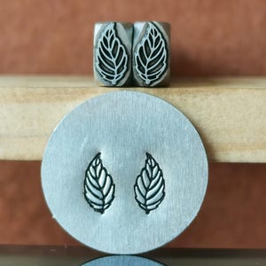 Tree Leaf Metal Stamp Steel Punches Jewelry Metal Stamp, Leather Stamping Tools Bracelet DIY Craft Tool,  Jewelry Making For Gift