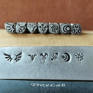 Indian Navajo Texture, Engraving, Steel Punches Jewelry Metal, Leather Stamping Tools Bracelet DIY Craft Tool,  Jewelry Making For Gift