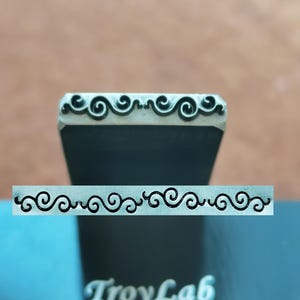 Boho Bohemian Inspired Style Spiral Floral Steel Punch Jewelry Metal, Leather Stamping Tool Bracelet DIY Craft Tool, Jewelry Making For Gift