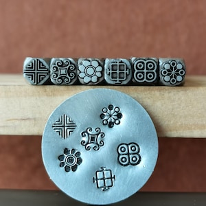 Texture, Engraving, Steel Punches Jewelry Metal, Leather Stamping Tools Bracelet DIY Craft Tool,  Jewelry Making For Gift