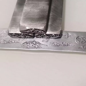 Mountains/river/water/wave Oriental Steel Punches Jewelry Metal, Leather Stamping Tools Bracelet DIY Craft Tool,  Jewelry Making For Gift