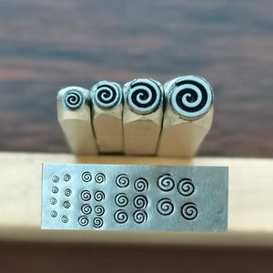 Helix/Wirlpool/Spiral/Sun flowers floral Steel Punches Jewelry Metal, Leather Stamping Tools Bracelet DIY Craft Tool,Jewelry Making For Gift