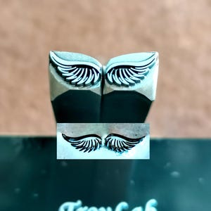 Angel Wings Steel Punches Bird Totem Wing Texture Stamp Jewelry Metal, Leather Stamping Tool Bracelet DIY Craft Tool,Jewelry Making For Gift