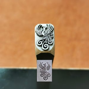 Phoenix phenix bird Totem Oriental Steel Punches Jewelry Metal, Leather Stamping Tools Bracelet DIY Craft Tool, Jewelry Making For Gift