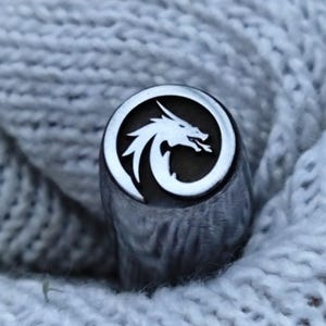 Dragon Metal Stamp Monster Totem Oriental Steel Punches Jewelry Metal, Leather Stamping Tools Bracelet DIY Craft Tool, Jewelry Making Gift