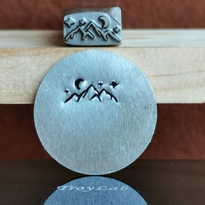 Bergen/Maan/Ster Oosters Staal Ponsen Sieraden Metaal, leer Stempelen Gereedschap Armband DIY Craft Tool, sieraden maken voor cadeau