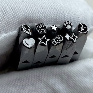 Moon/ Paw /Star/Cartoon Steel Punches Jewelry Metal, Leather Stamping Tools Bracelet DIY Craft Tool,  Jewelry Making For Gift