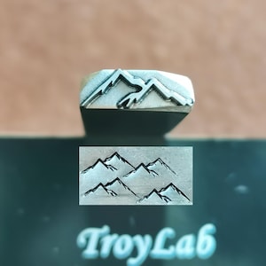 Mountain Texture Metal Stamp Oriental Steel Punches Jewelry Metal, Leather Stamping Tools Bracelet DIY Craft Tool, Jewelry Making For Gift