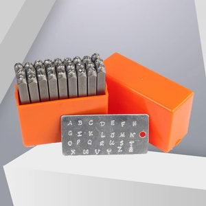 3mm English letters alphabet characters numbers Punches Sets Jewelry Metal, Leather Stamping Tools Bracelet DIY Craft Tool, Jewelry Making