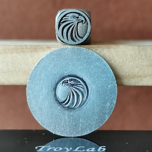 Eagle Metal Stamp Punk Bird Round Steel Punches Jewelry Metal, Leather Stamping Tools Bracelet DIY Craft Tool, Jewelry Making For Gift