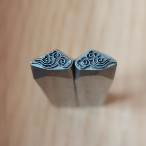 Cloud/river/water/wave Oriental Steel Punches Jewelry Metal, Leather Stamping Tools Bracelet DIY Craft Tool,  Jewelry Making For Gift