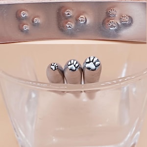 Cat Paw Cartoon Footprint Steel Punches Jewelry Metal, Leather Stamping Tools Bracelet DIY Craft Tool,  Jewelry Making For Gift