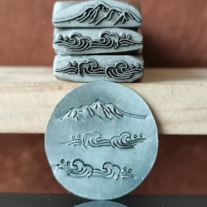 Mountains/river/water/wave Oriental Steel Punches Jewelry Metal, Leather Stamping Tools Bracelet DIY Craft Tool,  Jewelry Making For Gift