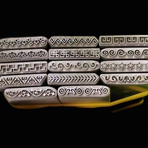 Boho Bohemian style Spiral Floral flower Steel Punches Jewelry Metal, Leather Stamping Tools Bracelet DIY Craft Tool,Jewelry Making For Gift