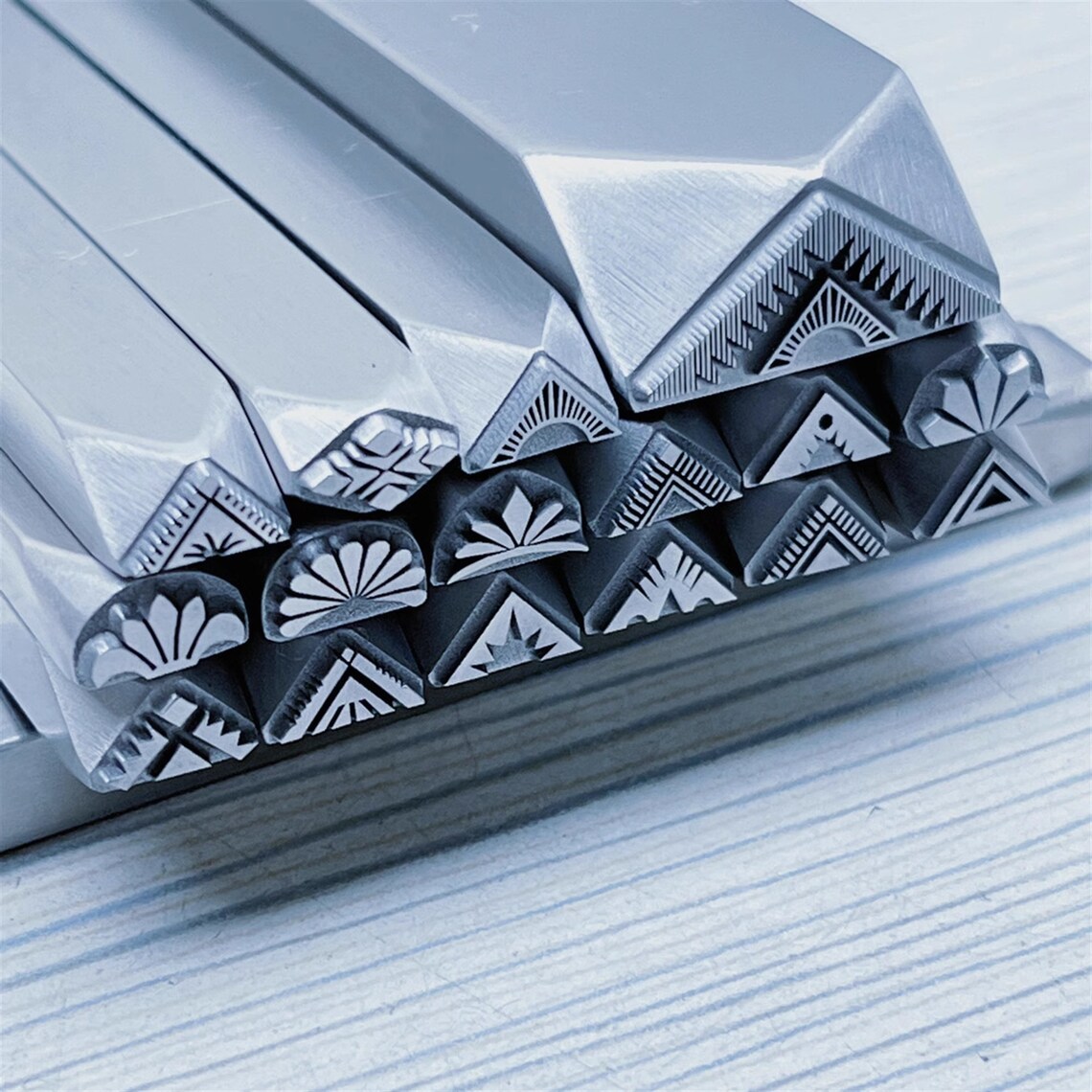 Triangular Shape Punch Iris/arrow/indian Inspired Triangle Steel Punches Jewelry Metal ...