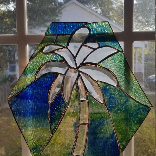 Stained Glass of Palm Tree