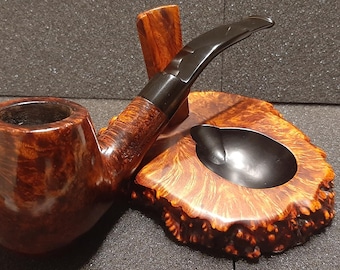 CHARATANS MAKE LONDON England Belvedere double comfort large bent billiard reg. number 203573 collectors item