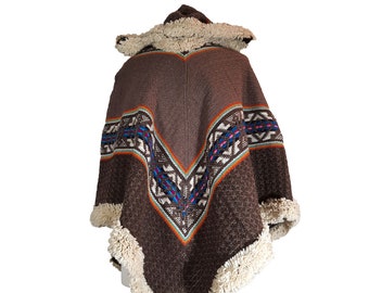western poncho hoodie