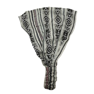 Black White Gray Wide Headbands Women and Men, One Size