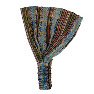 Banana Turquoise Stretchy Boho Wide Headbands for Women and Men, One Size