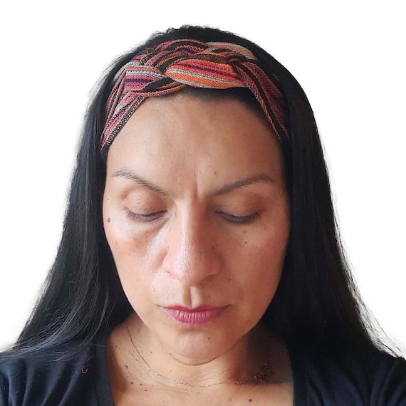 Fasce per capelli da donna, alla moda, intrecciate, alla moda, annodate, morbide fasce per capelli tie dye, antiscivolo, per capelli per corsa e yoga