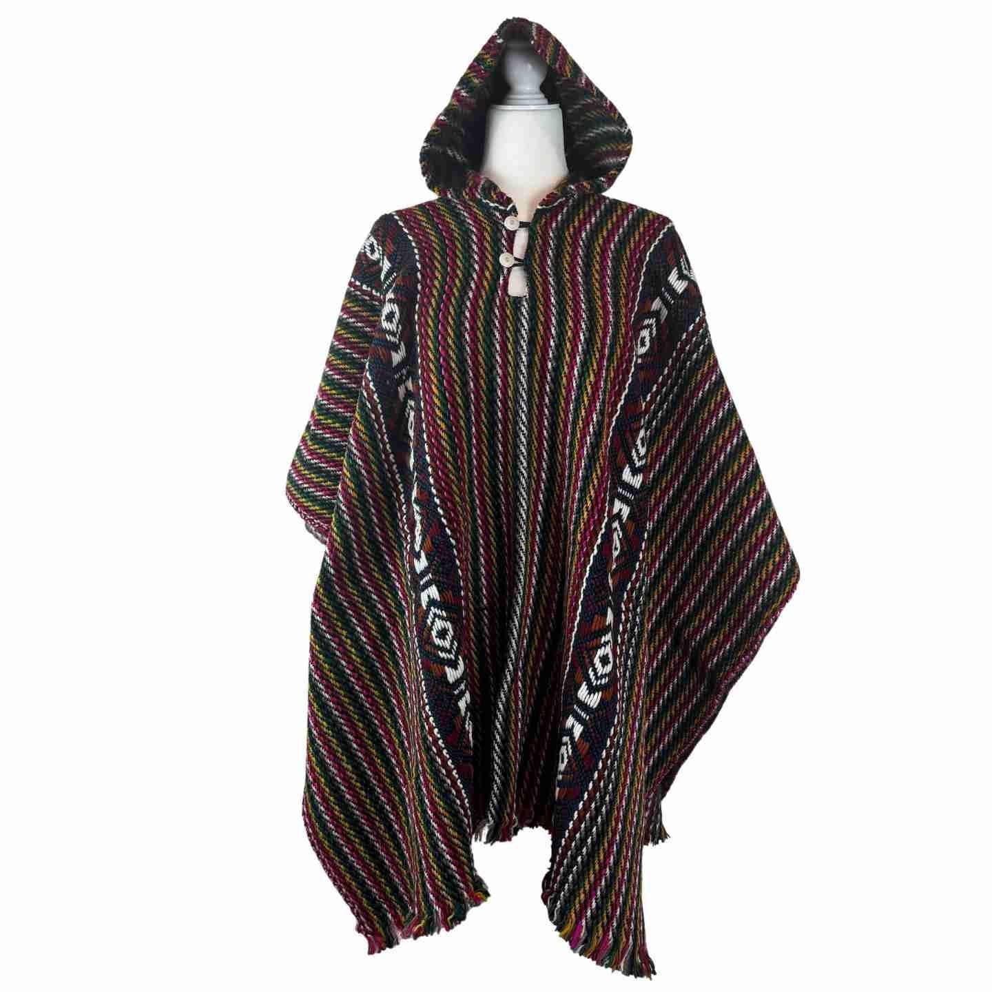 Wool hooded poncho new arrivals