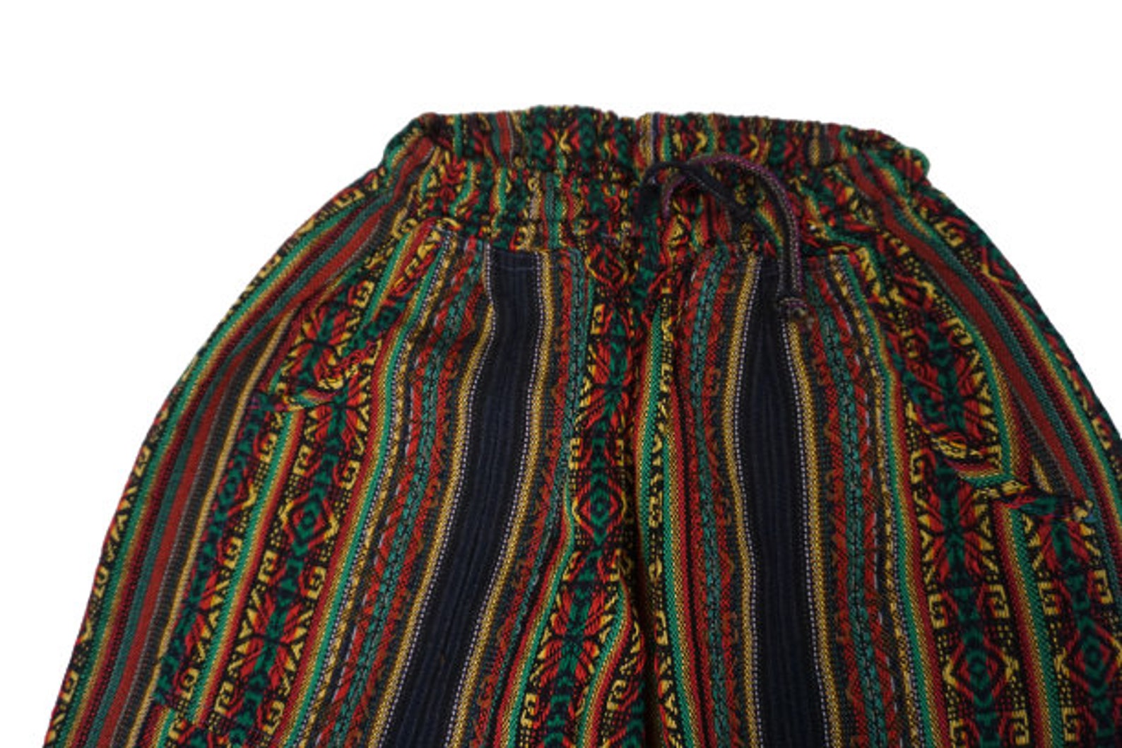 Loungewear Dames Rasta Geweven Boho Pants Size XL Hippie | Etsy