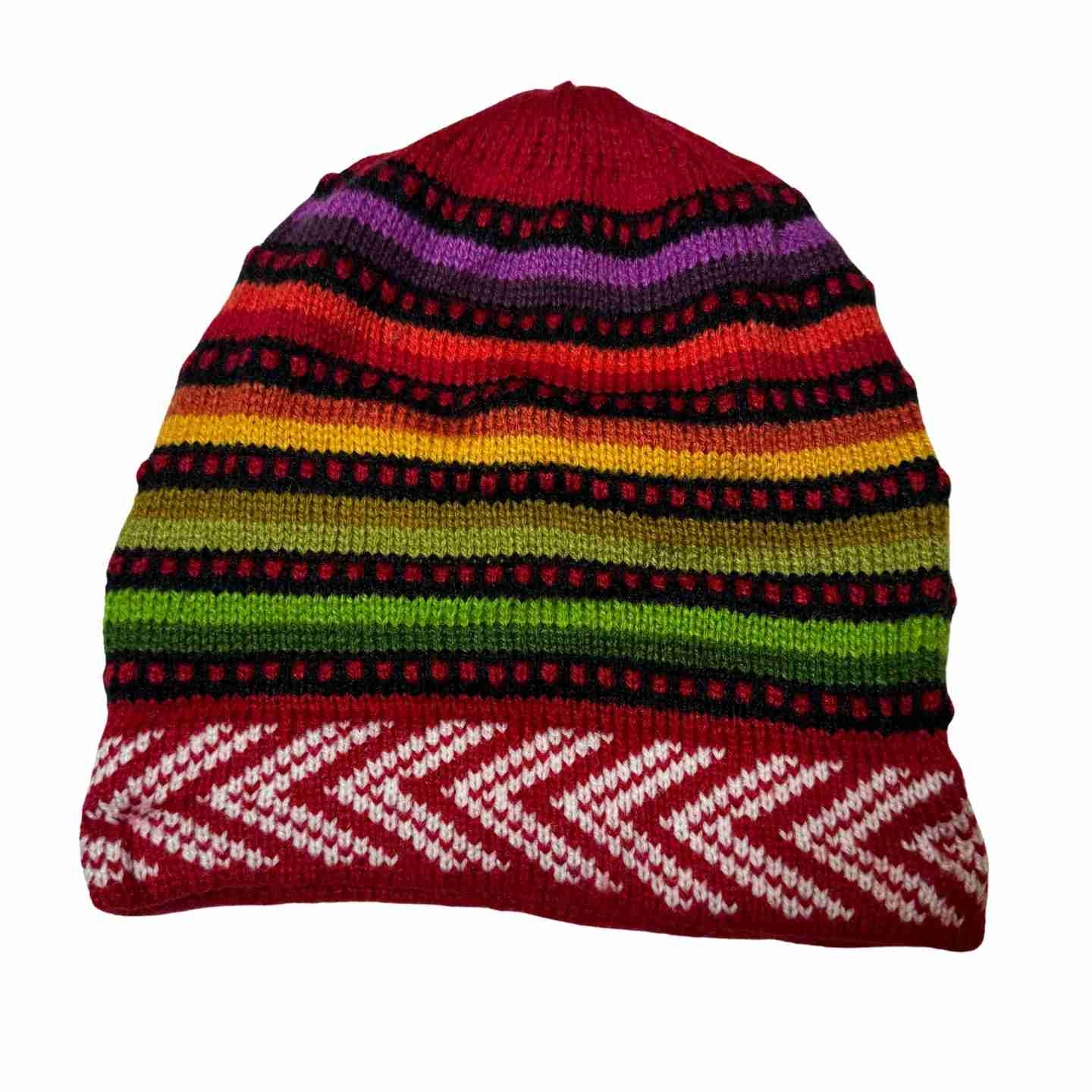 【日本入手困難】BEANIE IN BRUSHED FAIR ISLE ALPACA WOOL Alpaca Beanie - 100% Undyed Beige Alpaca Wool Beanie Hat