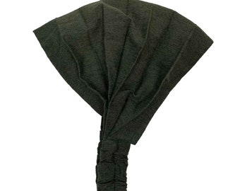 Olive Wide Boho Yoga Headband for Women and Men, One Size