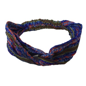 Soft Stretchy Hippie Boho Twist Headbands for Women and Men | Hair bands for Nurses | Yoga Head wrap | Lavender Peach | Mothers Day Gift