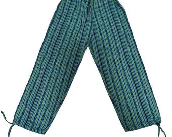 Artisan Made High Waist Pants with Drawstrings & Pockets - Comfy 2XL Plus Cotton Blend