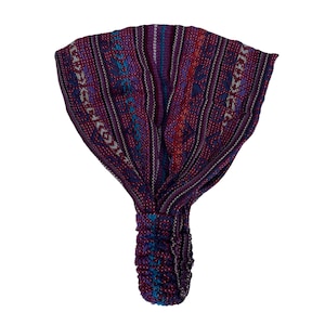 Stocking Stuffer Wide Boho Headband | Yoga  | Stretchy Hippie Headband | Adult Headband for Women and Men | Plum Blue | Stocking Stuffers