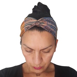 Headband | Twist Headband | Nurse Headband | Hippie Headband |  Soft & Stretchy Hairband | Orange Earthy | Teacher Gift | Stocking Stuffers