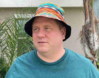 Reversible Cotton Bucket Hat for Women and Men Size XL - Fisherman Bucket Hat - Trendy Beach Hat for Summer Adventures