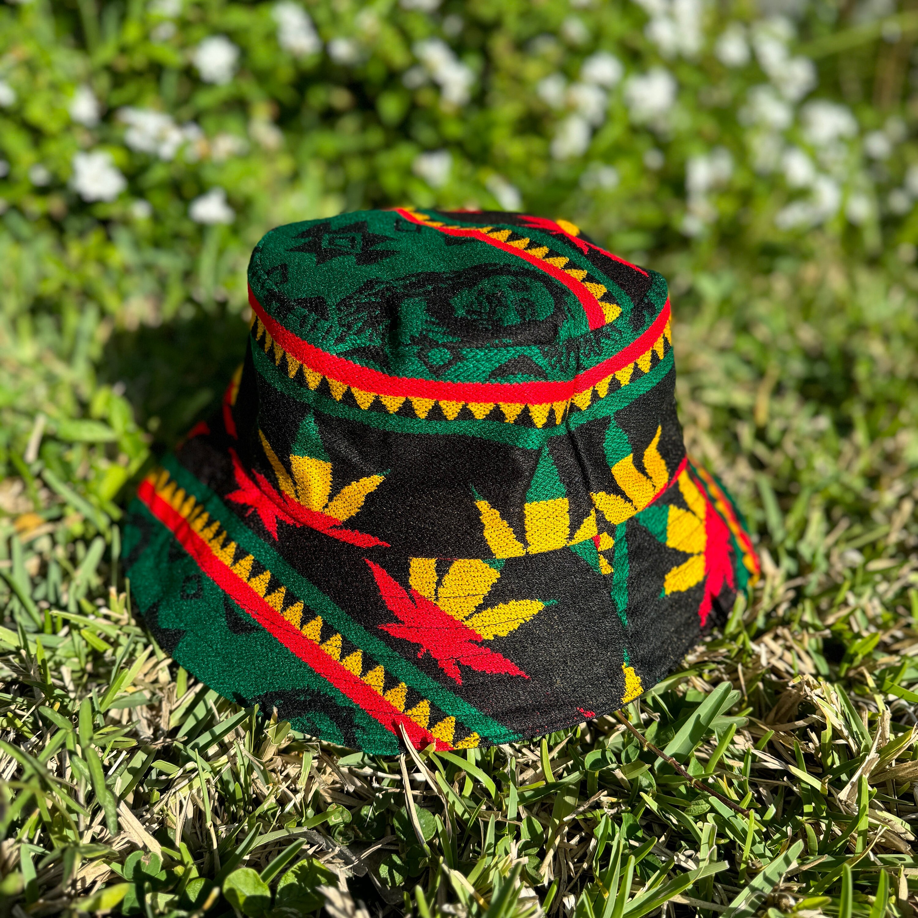 Dahlia Reversible Sun Bucket Hat - Red and Pink
