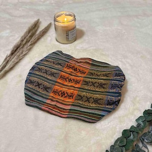 Diademas anchas, suaves y elásticas estilo hippie boho para mujeres y hombres / Bandas para el cabello boho de algodón / Pañuelo para la cabeza de yoga / Arcoíris verde albahaca Sacred earth