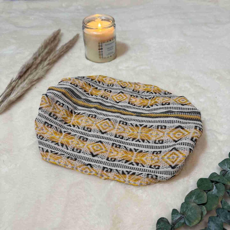 Diademas anchas, suaves y elásticas estilo hippie boho para mujeres y hombres / Bandas para el cabello boho de algodón / Pañuelo para la cabeza de yoga / Arcoíris verde albahaca Golden dawn
