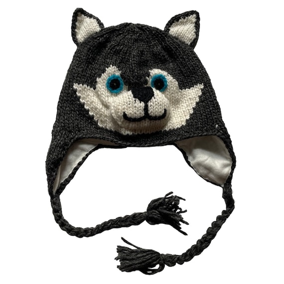 Husky Hat Children Winter Hat Earflaps for Toddlers Boys or