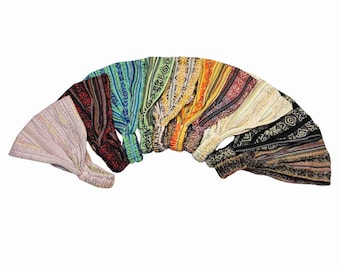 Spring Summer Headbands for Women and Men, Soft Boho Hair Accessories, Set of Hairbands