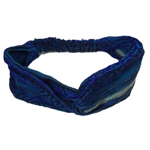 Blue Teal Twist Headband for Women and Men, One Size
