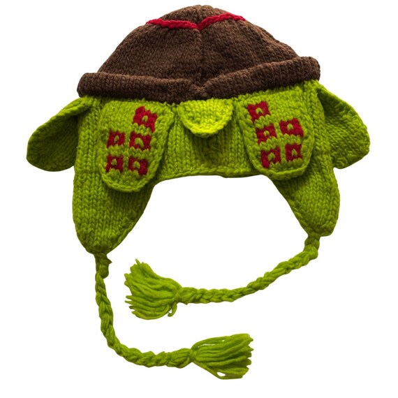 Turtle Beanie Hats Kids Womens Hats Fitted Cute Woolly Winter Hat