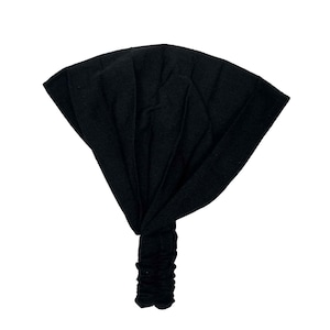 Black Wide Headband for Women and Men, One Size