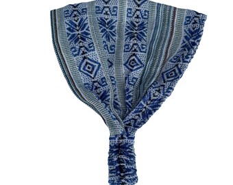 Light Sky Royal Blue Hippie Boho Wide Headbands for Women and Men, One Size