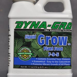 Plant Food, Urea Free Liquid , NPK 7-9-5, with micro and macro nutrients