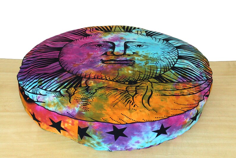 42x6 Round Cushion Cover Meditation Cushion Cover Large Etsy