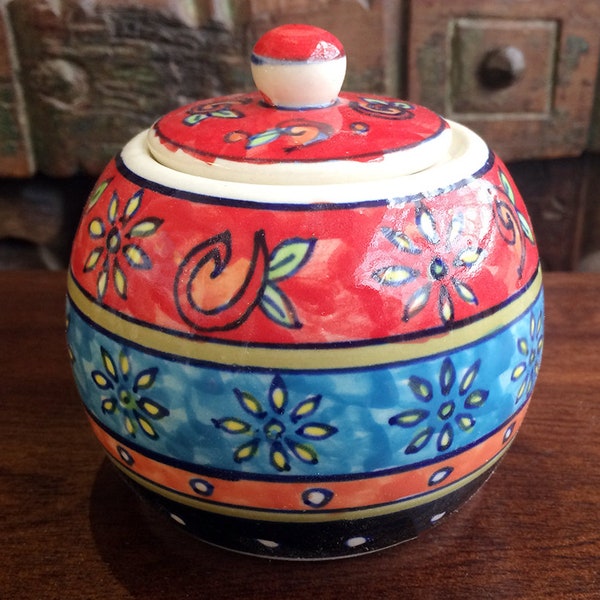 Ceramic Sugar Bowl Etsy UK