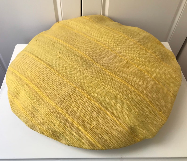 Circle Yellow Hemp Pillow,Circle Pillow,Special Pillow,Pillow,Bohemain Kilim Modern Pillow,Cover,Turk\u0131sh Coshion,Size:20x20inches 50x50cm