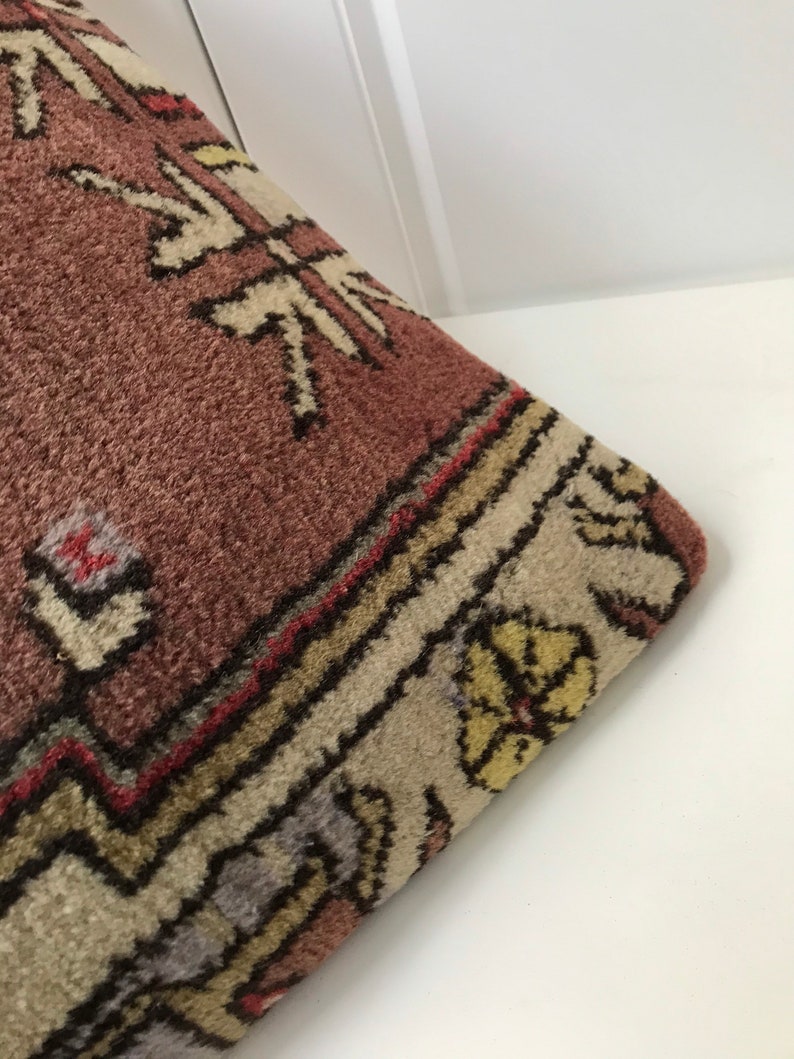 Carpet Pillow,Anatolian Pillow Bohemain,Tribal,Kilim,Pillow Cover,Turk\u0131sh Coshion Cover,Rug Pillow Home Decor Brown Rug,20x20inches50x50cm